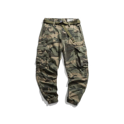 Fashion High Quality Camo Tactical Cargo Pants American Streetwear Casual Trousers Men Clothing Japanese Harajuku Joggers Male
