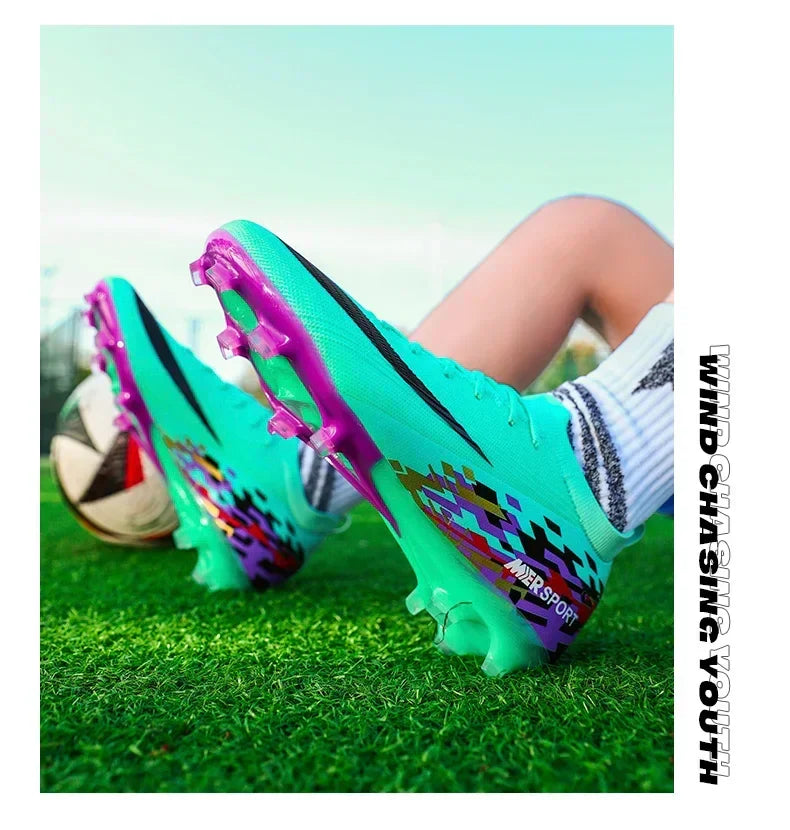 New Men Soccer Shoes Sport Grass Cleats Unisex Non-Slip Match Adult Ultralight Outdoor Football Boots Comfortable High-quality