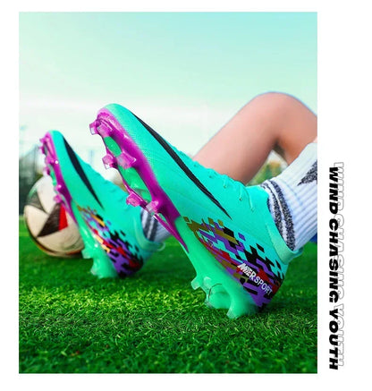 New Men Soccer Shoes Sport Grass Cleats Unisex Non-Slip Match Adult Ultralight Outdoor Football Boots Comfortable High-quality