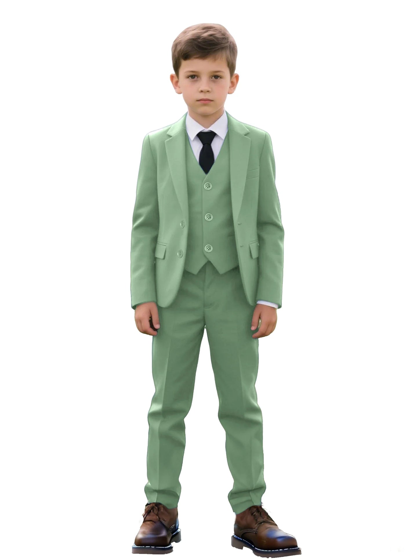 Back-to-school Season Boys Suit 5 Piece Jacket Vest Trousers Shirt Tie random Children's Suits Wedding Performance Formal