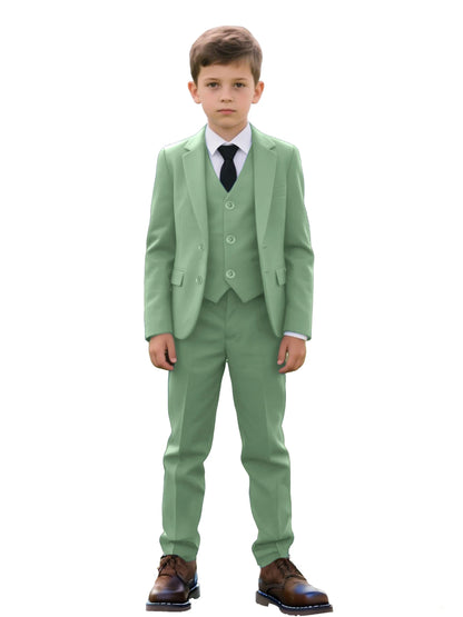 Back-to-school Season Boys Suit 5 Piece Jacket Vest Trousers Shirt Tie random Children's Suits Wedding Performance Formal