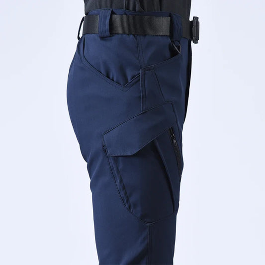 Men Tactical Elastic Pants Spring Autumn City Cargo Trousers Military Combat Hiking Camping Climbing Quick Dry Casual Sportswear