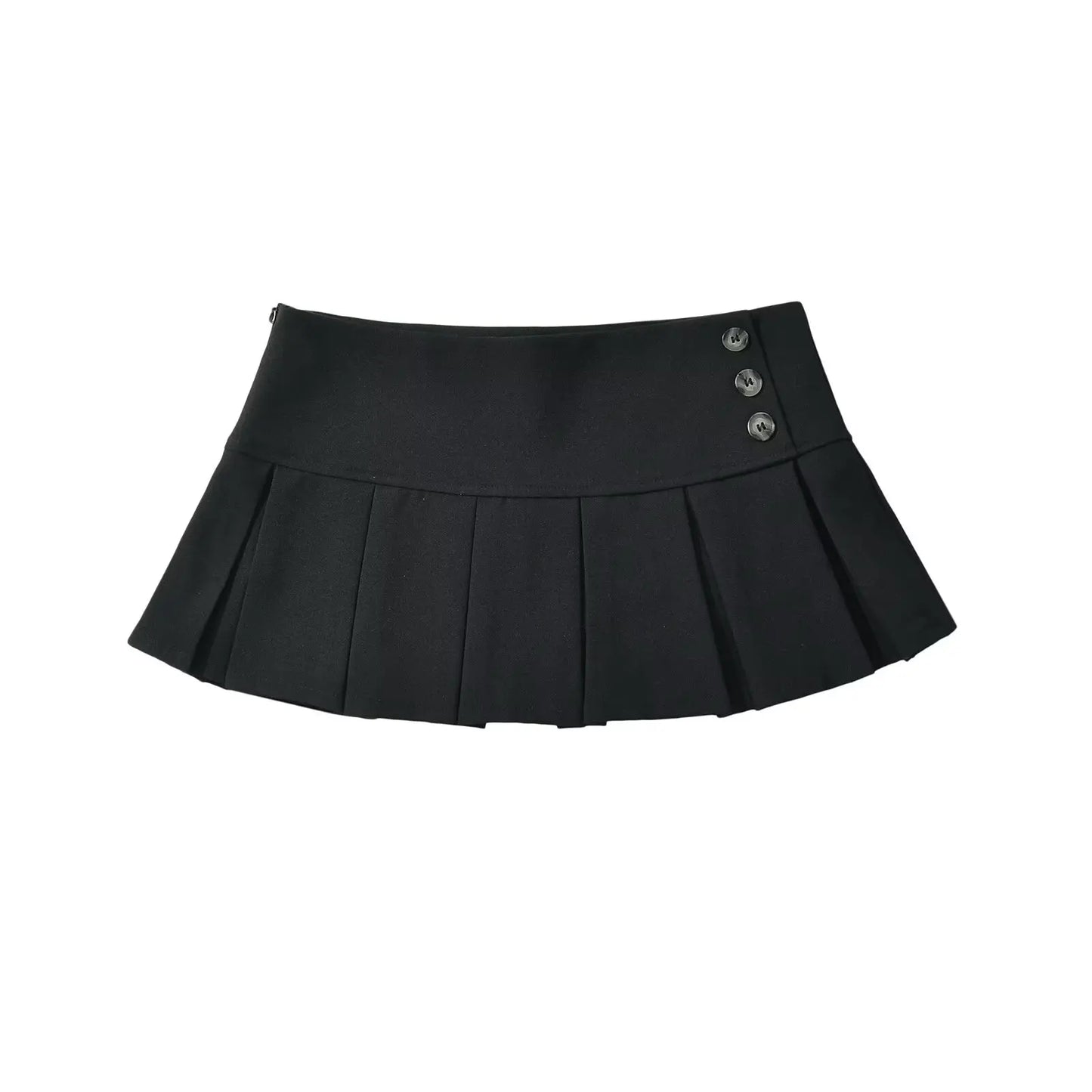 American Retro Pleated Mini Skirt Women Sexy Low Waist Summer Skirts Cool Girl Y2K saia