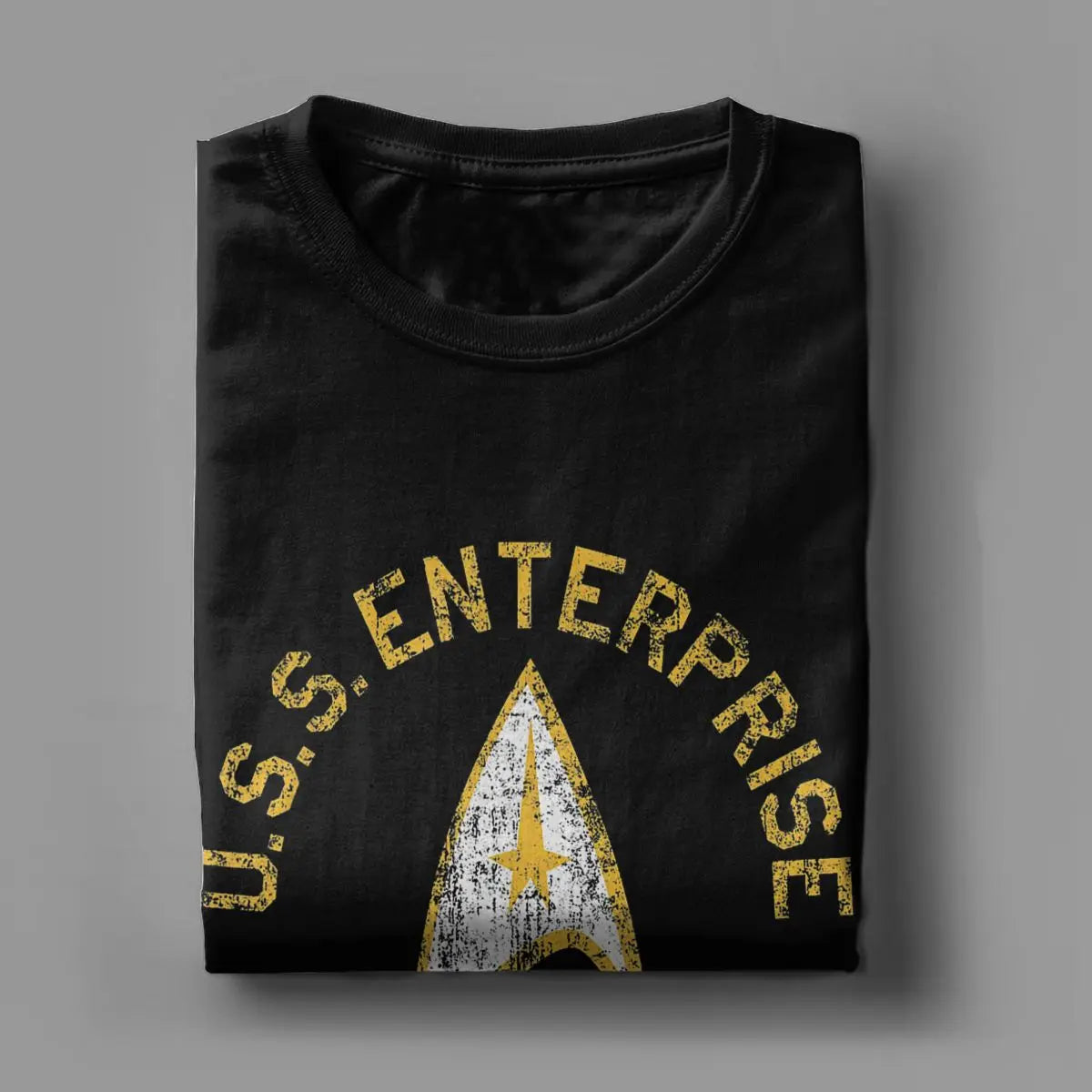 Men Stars Treks Collegiate T Shirt movie tv Series Pure Cotton Clothing Casual Short Sleeve Crewneck Tees New Arrival T-Shirt