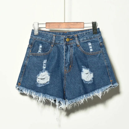 Women's Shorts Punk Ripped Baggy Short Pants for Woman To Wear Mini Loose Jeans Denim Korean Style XL Streetwear Clothing Cheap