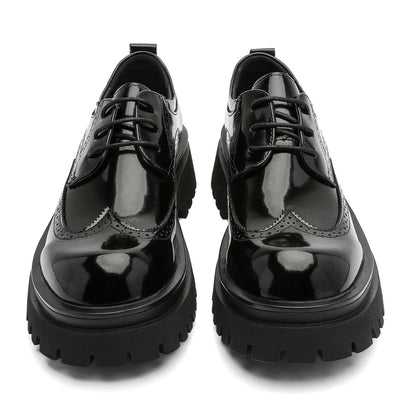 Brand Man Shoes Formal Green Glossy Leather Shoes for Men Lace Up Oxfords for Male Wedding Party Office Business Casual Shoe Men