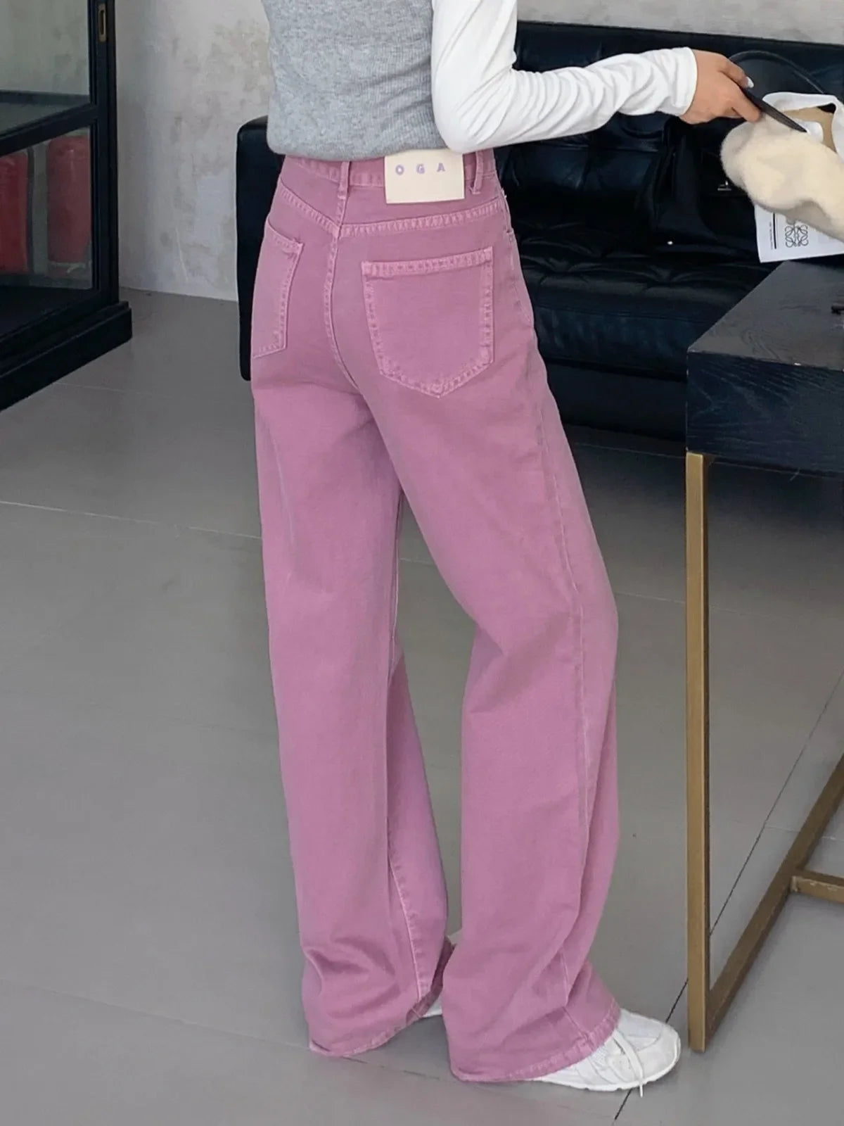 7 Colors Straight Jeans Women Autumn 2024 Wide Leg Straight Denim Pants Streetwear 2024