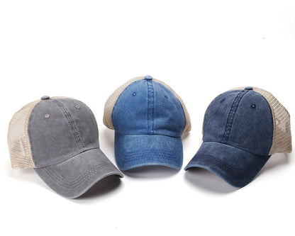 Fashion Men Baseball Cap Hot Sale Unisex Trucker Hat Multi Colors Plain Baseball Cap Women Men Washed Cotton Cap