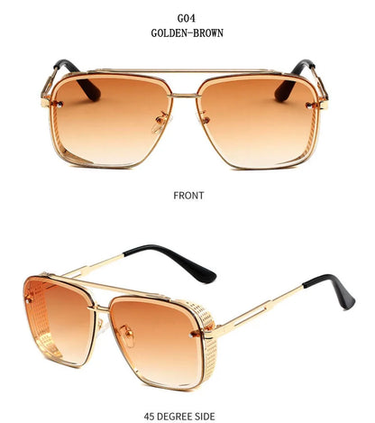 New Punk Square Sunglasses For Men Vintage Fashion Glasses Retro Steampunk Sunglasses Women Trendy Gafas De Sol Hombre Zonnebril