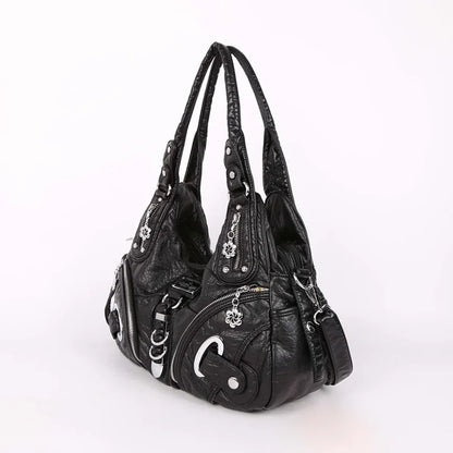 Vintage Women Handbags Fashion Shoulder Bag Large Tote Top-handle Shopping Pack Multifunctional Satchel Lady Hobos Purse