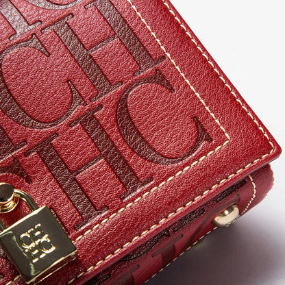 Fashionable Classic Light Luxury Design Exquisite Craftsmanship Women's New Shoulder Bag Letter PU Material Crossbody Bag