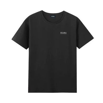 Japan Style Harajuku Fashion Cotton O-Neck Tops Mount Fuji letter Embroidery Pattern Tees Summer Men Women Short Sleeve T-shirt