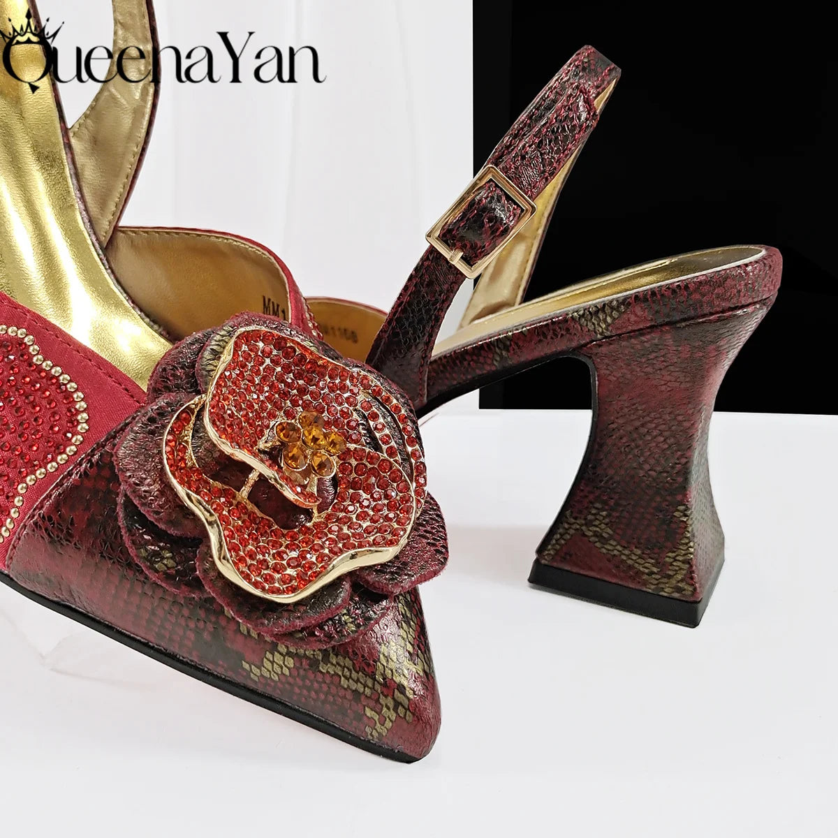 2025 Elegant Lilac Color Women's Heels Handbag Set Rhinestone Embellished Designer Shoes for Weddings Special Events