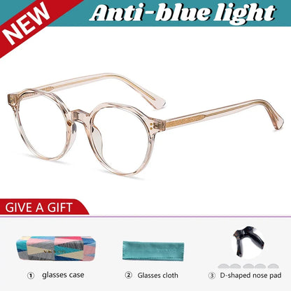 Simple Fashion Geometric Polygonal Personalized Design Blue Light Reading Glasses Customizable Prescription PFD2084