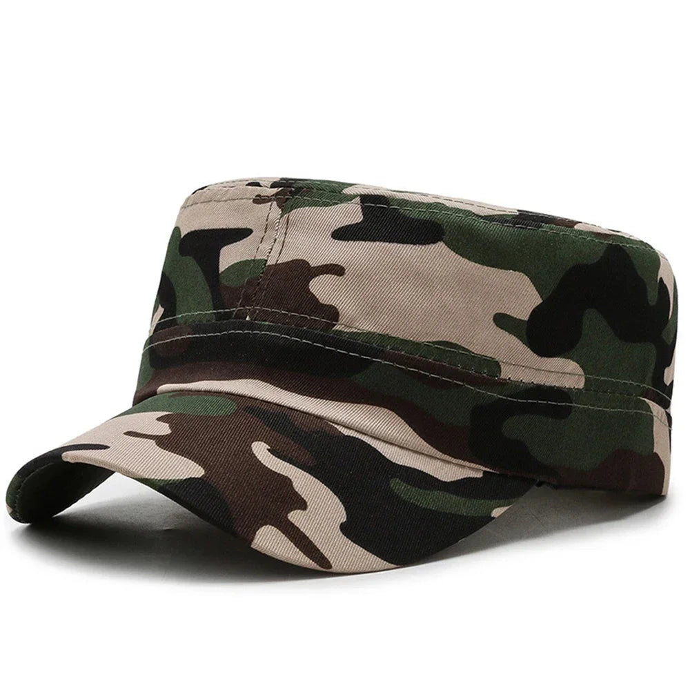 Unisex Cotton Men Cap Spring Summer Beach Outdoor Street Street Cool Church Sunhat Flat Top Hat With Red Star Dropshipping