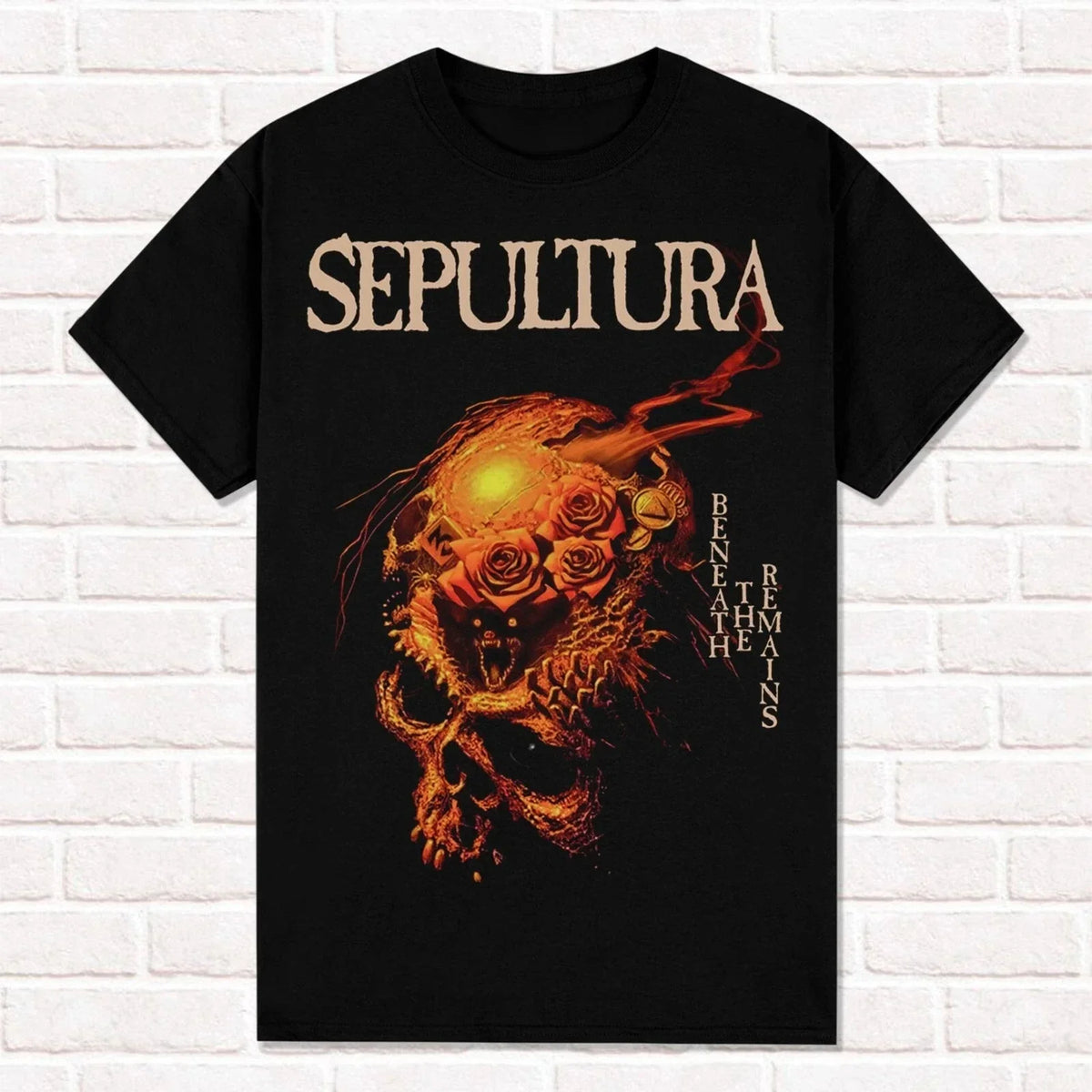 Sepultura T-Shirt Beneath The Remains 1989 Thrash Death Metal Groove Metal Summer Cotton Men's Women Top Tee Streetwear Casual