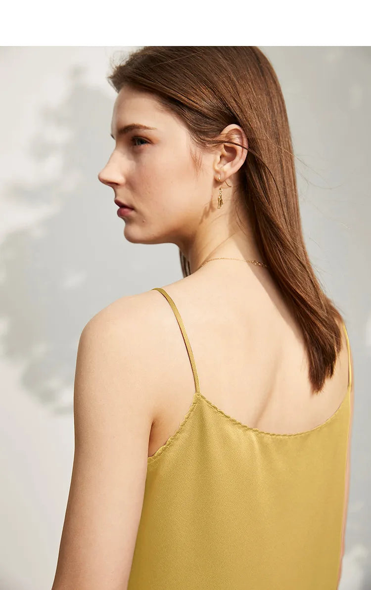 Women's Camisole Top 2026 Summer U-Neck Sleeveless Luxury High-quality Satin Vest For Women Strap Layer Tank Tops 12622085