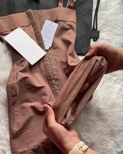 Strap shapewear Women's Adjustable Straple Open Bust Shapewear Colombian Girdle Female Underwear High Waist Push Up Shorts