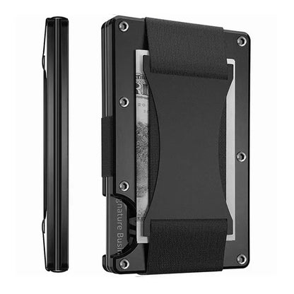 Étui portefeuille mini slim en fibre de carbone forgée, organisateur pour homme, Cartera Tarjetero Hombre, porte-cartes de crédit, cadeau de luxe