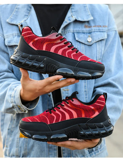 New 2024 Fashion Steel Toe Work Safety Shoes For Men Anti-smash Anti-puncture Indestructible Sneakers Protective Male Footwear