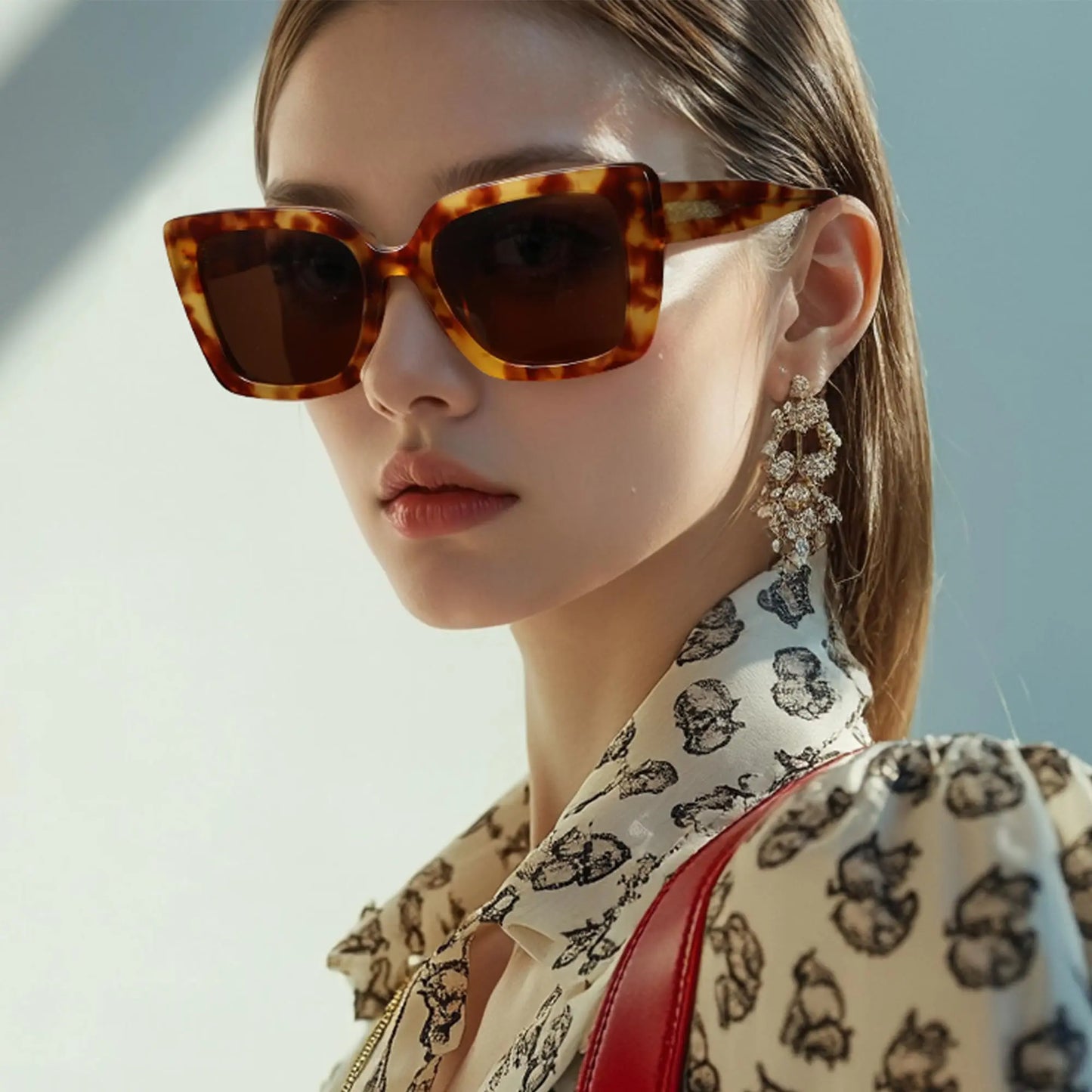 Fashion Butterfly Polarized Sunglasses Women Thick Frame UV400 Protection Acetate Sun Glasses for Ladies Shopping Gift