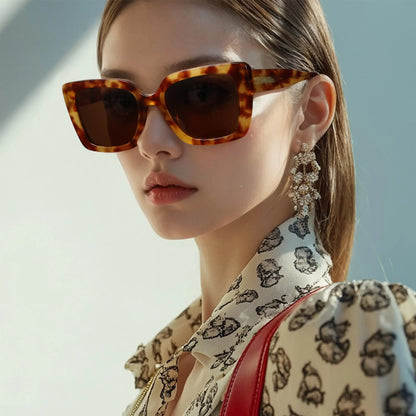 Fashion Butterfly Polarized Sunglasses Women Thick Frame UV400 Protection Acetate Sun Glasses for Ladies Shopping Gift