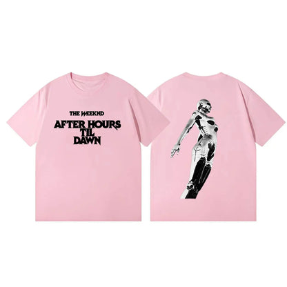 The Weeknd After Hours Til Dawn Tour 2026 Graphic T Shirts Harajuku Hip Hop Short Sleeve T-shirt Unisex Fashion Casual T-shirts