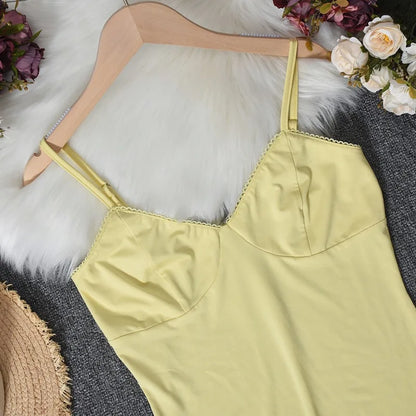 Trendix Women Slim Elegant Maxi Dress Summer Solid High Waist Long Suspender Dresses Vacation Party Sexy Backless Beach Dress