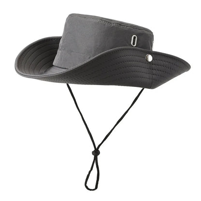 Spring And Summer New Hat Men's Outdoor Mountaineering Sunshade Fisherman Hat Summer Large Brim Breathable Sunscreen Fishing Hat