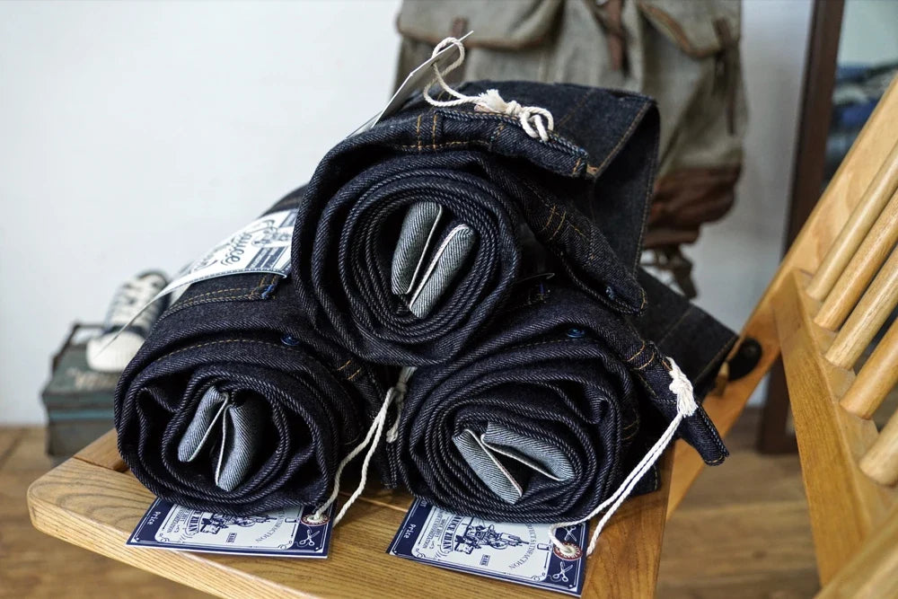 SZ6601-10OZ Men Jeans Selvedge Sanforized Denim Jeans Summer Indigo Jeans for Man Regular Fit Straight Leg 10 Oz