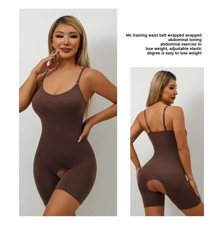 Bodysuit Shapewear Women Tummy Control Full Body Shaper Seamless Open Crotch Shorts Waist Trainer Butt Lifter Slimming Underwear