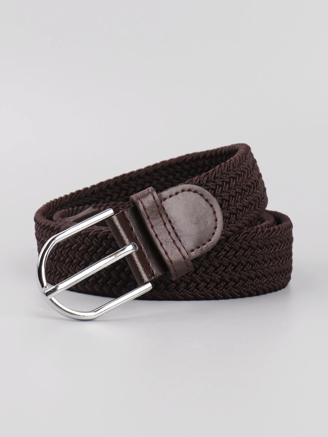 A casual, versatile multi-color elastic band for women, a retro-style belt suitable for both men and young people, a woven belt