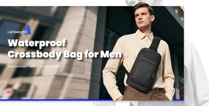 Expandable Travel Backpack Men Large Capacity Waterproof 15.6” Laptop Bag Hiking Rucksack Cycling Daypack Bag with USB Port
