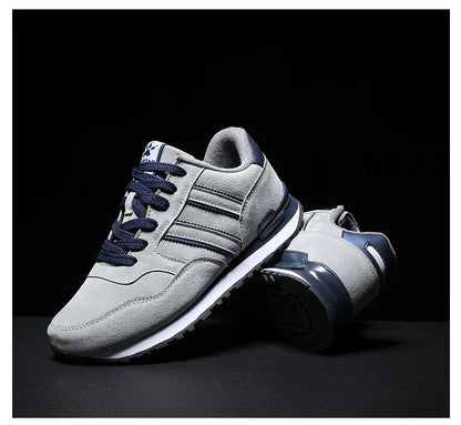 High Quality Men's Sneakers Leather Casual Shoes Autumn 2024 New Breathable Men Shoes Tenis Male Flat Shoe Zapatillas Hombre
