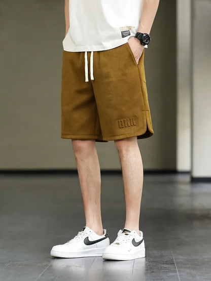 2024 New Summer Men's Shorts Drawstring Baggy Sweatshorts Male Wide Short Pants Sweatpants Streetwear Plus Size 8XL