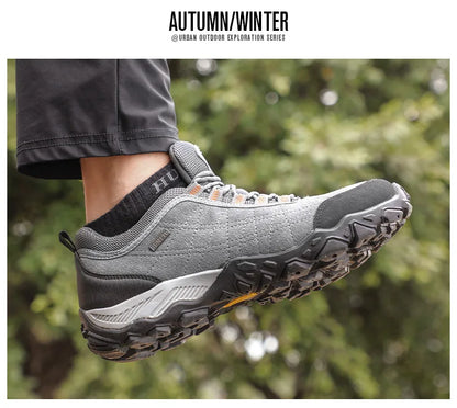 Hiking Shoes Mens Luxury Designer Winter Climbing Trekking Sneakers for Men Leather Outdoor Sports Work Man Shoes