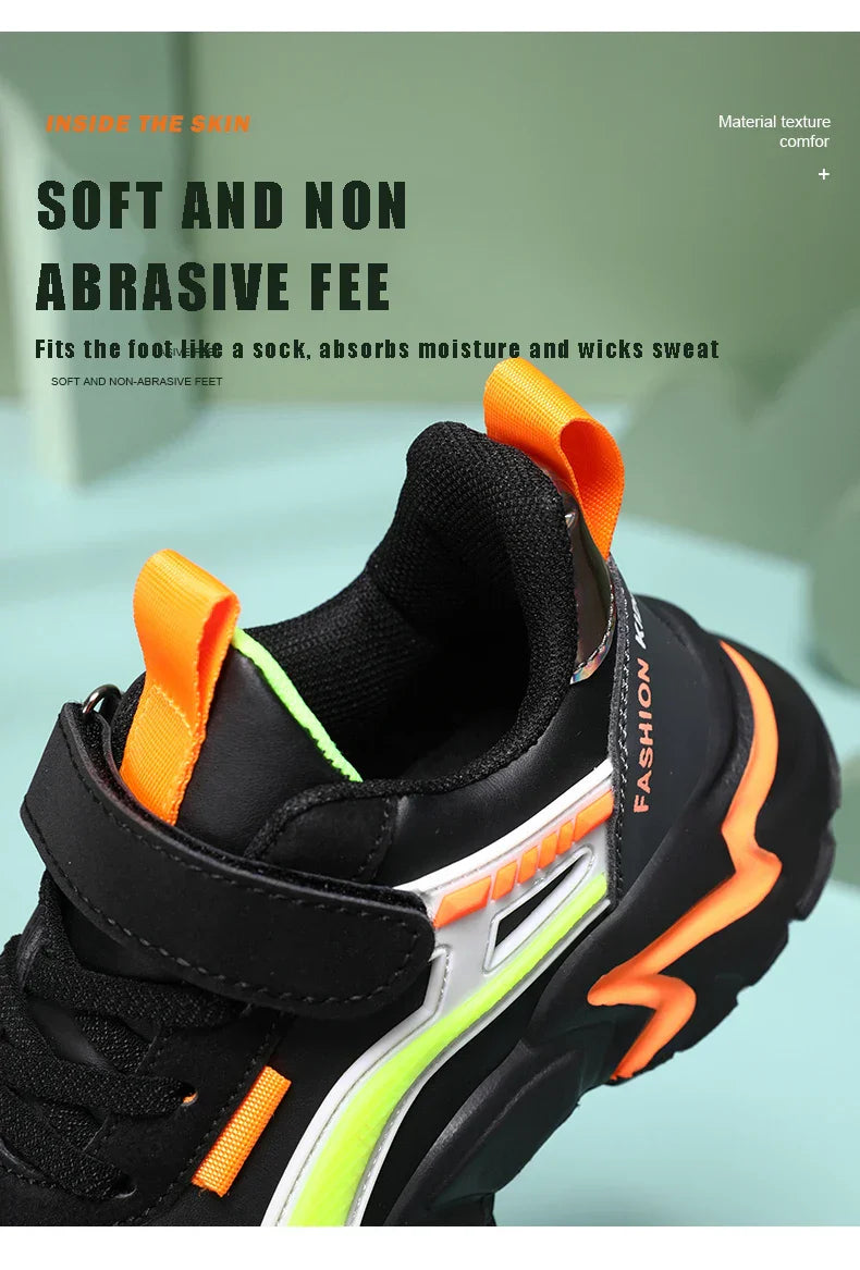 Kids Casual Boys Shoes Soft Sole Kids Shoes Non-slip Sneakers Shoes Outdoor Student's Children Pink Girls Sport Walking Footwear