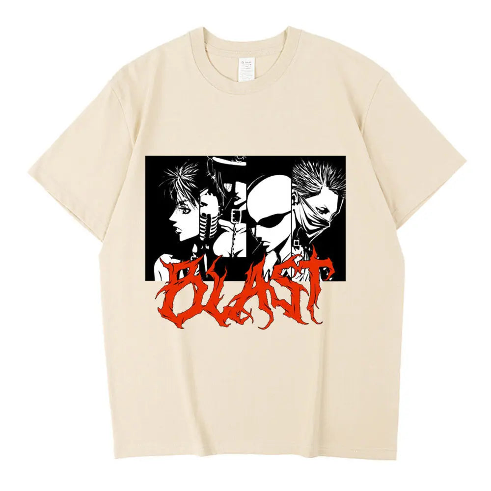 Black Stones Nana Osaki cotton t shirt male Y2k graphic Pastel aesthetic tshirt 2000s kawaii Pastel anime 2000s Comfortable