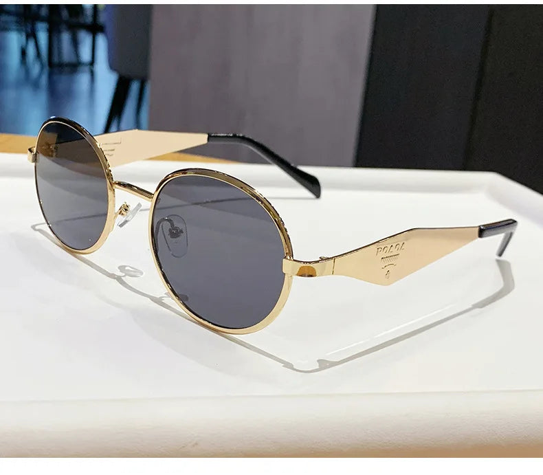 Fashion New Trend Oval Acetate Sunglasses for Women Brand Designer Ladies Shades Party Eyeglasses Girls Frame Sun Glasses