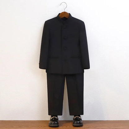 Children Chinese Style Zhongshan Suit Boys China May Fourth Youth Suit Kids Chorus Dress School Student Graduation Class Dress