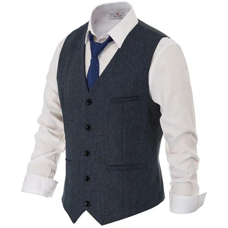 Men Vest Green Suede Velvet With Collar Single Breasted Waistcoat For Wedding Banquet Party Business Work Casual Daily Men Vest