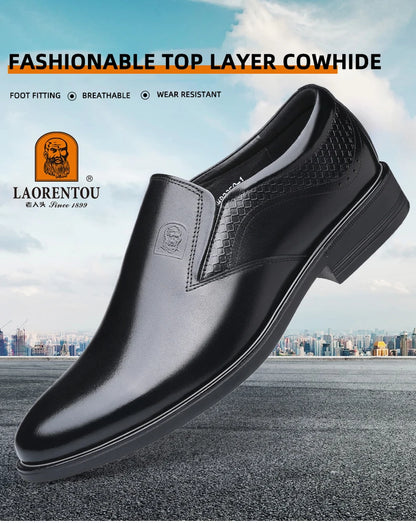Genuine leather breathable business casual leather shoes Korean version formal British commuting leather shoes