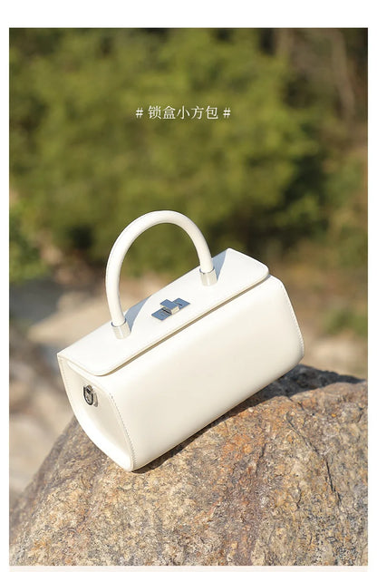Genuine leather woman bag shoulder bag Handbags ladies crossbody bags luxury designer minimalism bag mini bag white