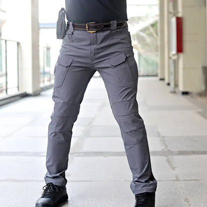 2024 New Summer Tactical Cargo Pants Casual Trousers Men Wear-resisting Multi-Pockets Quick Dry Outdoor Hiking Work Trousers Men