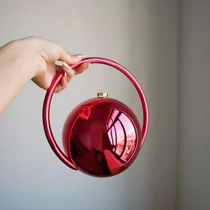 Gold Acrylic Round Ball Hand Bag For Women Handbags Silvery Evening Clutch Handbags Round Ball Purse 2025 Chic