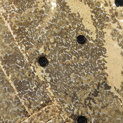 2026 New Black Men's Shiny Sequin Suit Collar Sleeveless Vest, Wedding/Party/Stage Performance, Gold or Silver Optional