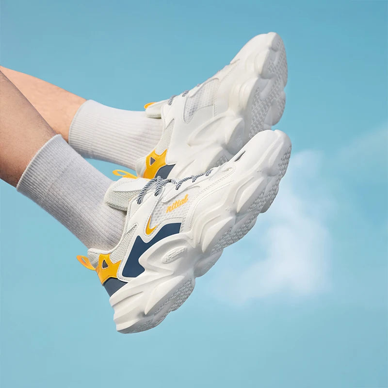 Men Sport Shoes Breathable Stitching Retro Casual Thick Bottom Height Increasing Male Sneakers 672326774