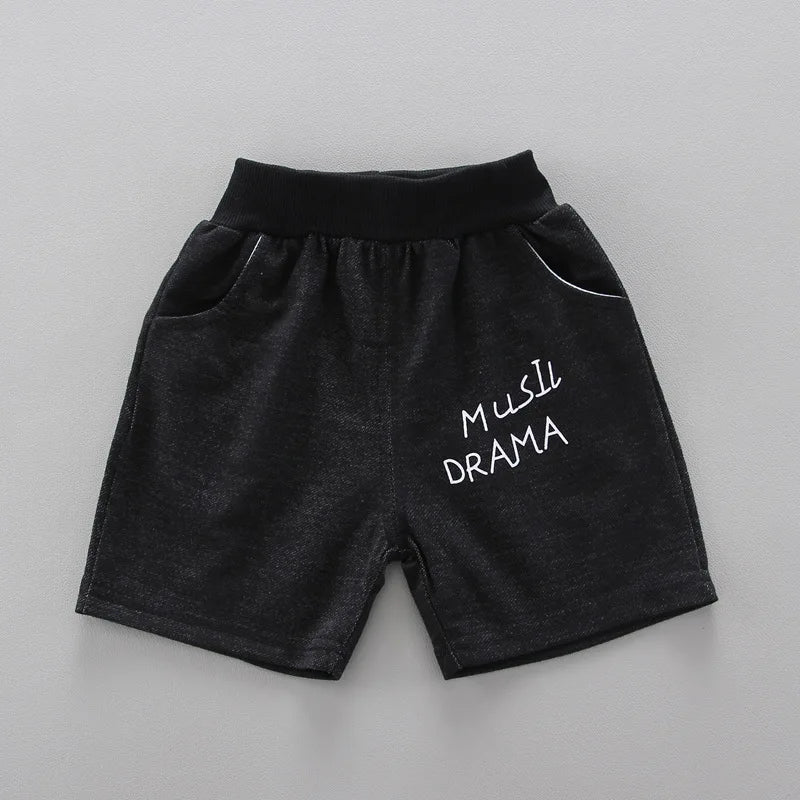 Summer Baby Boys Clothes Sets Fashion Unisex Kids T-Shirt + Simple Shorts 2 Pcs Suits Lovable