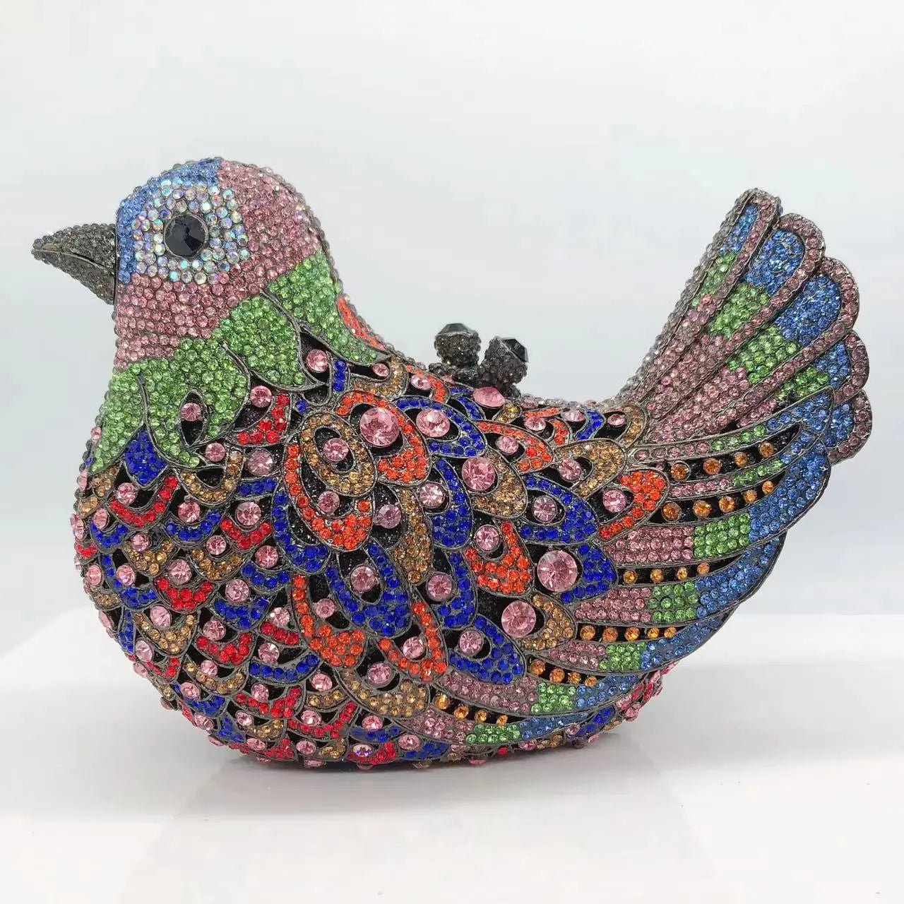 Birds Doves Animals Diamond Bags Rhinestone Dinner Bags Banquet Crystal Clutch Purse Luxury Designer Handbags Unique Party Bags
