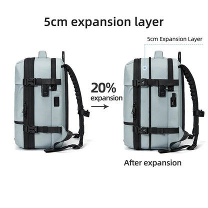 Travel casual Backpack 16 inch vacuum compression Laptop Backpack USB charging school Backpack Extended Hiking Business backpack